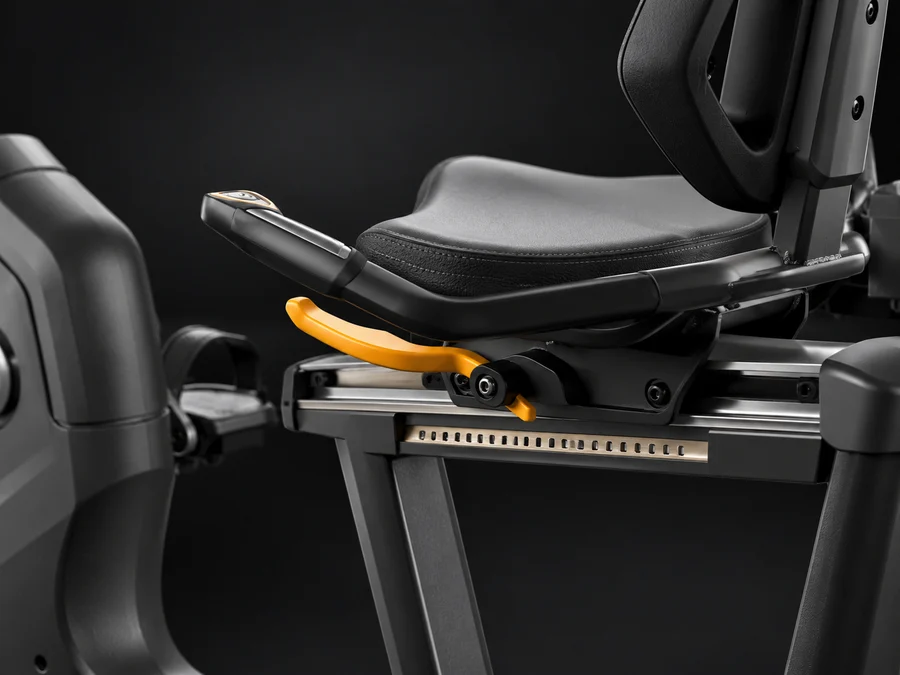 Illustration du mécanisme de réglage du siège du vélo allongé Matrix Endurance