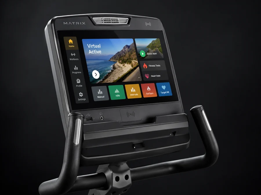 Illustration de la console Touch du vélo allongé Matrix Endurance